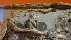 2014 Rome, a basorelief representing the dacs