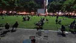 2012 NY, Bryant Park by night
